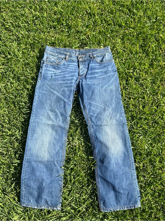 Prada Other - Prada Designer Luxury Blue Straight-Leg Classic Jeans Size 33